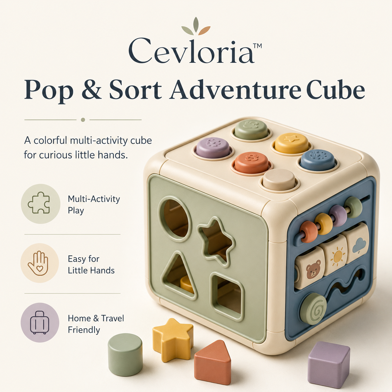Cevloria™ Pop & Sort Adventure Cube