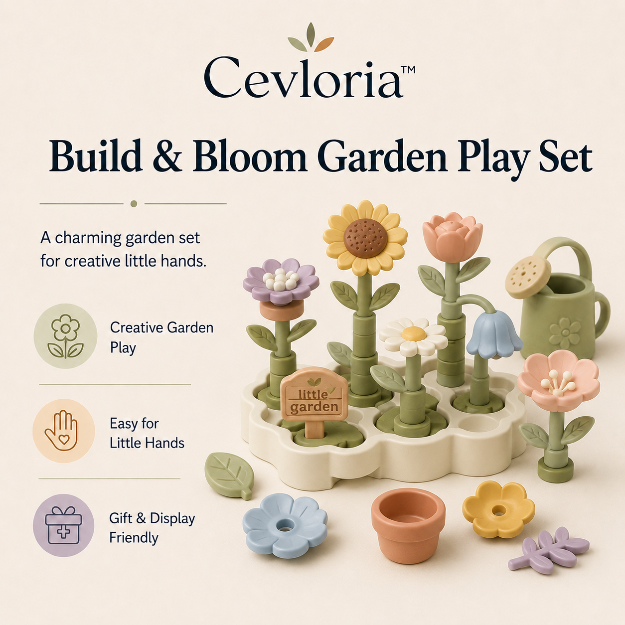 Cevloria™ Build & Bloom Garden Play Set