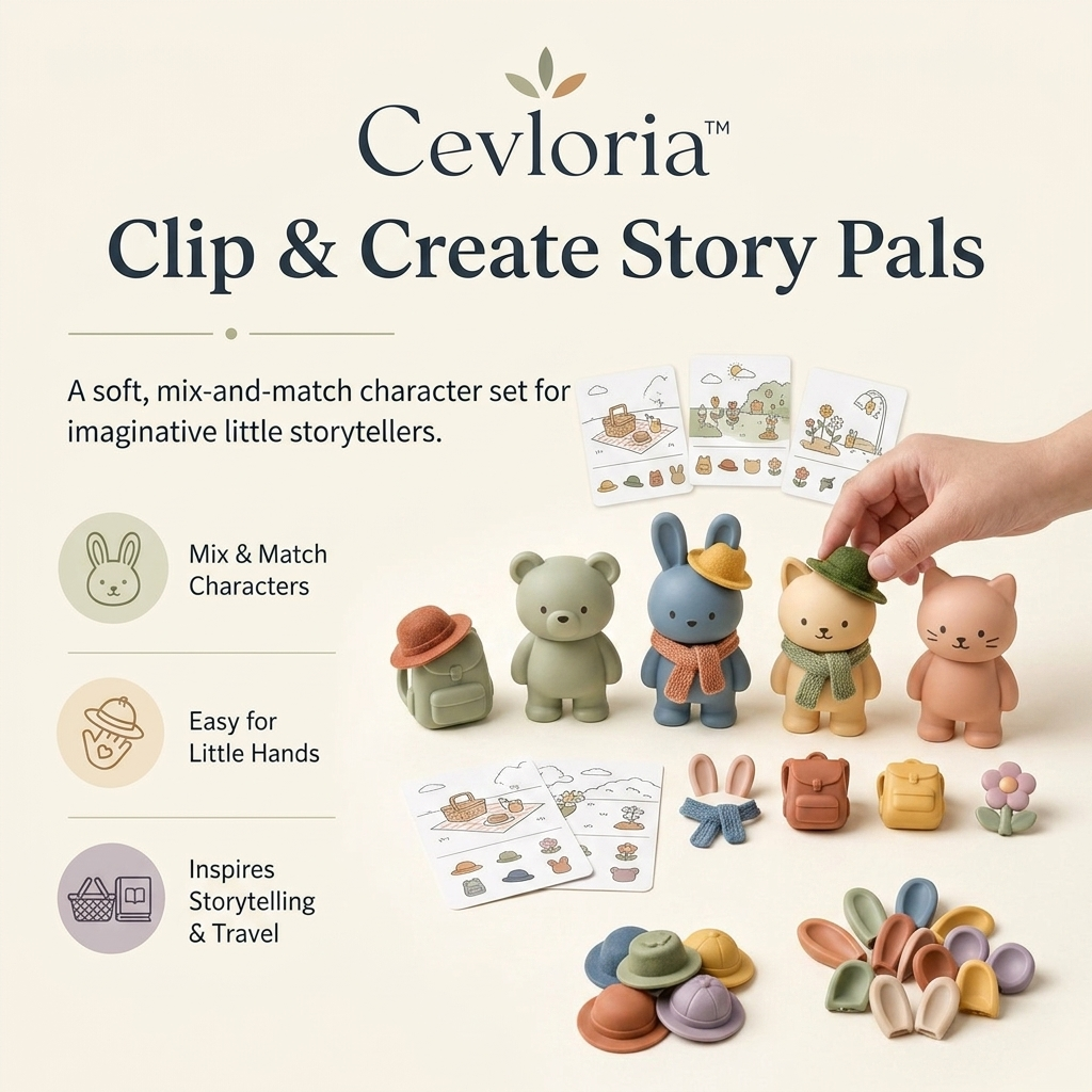 Cevloria™ Clip & Create Story Pals