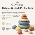 Cevloria™ Balance & Stack Pebble Path